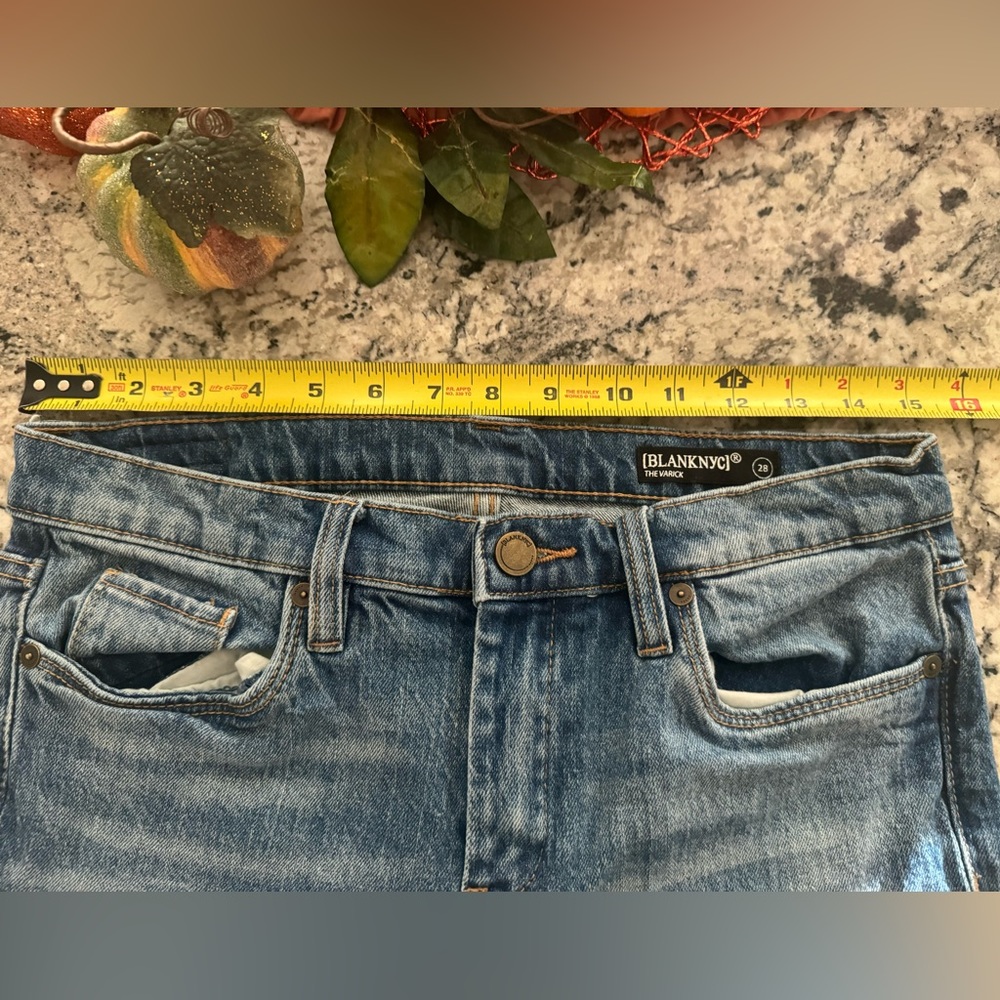 Blank NYC Womens 28 x25 The Varick Kick Flare Denim Medium Wash Blue Jeans 569™ - Picture 10 of 16